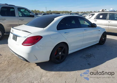 2016 Mercedes-Benz C 450 Amg 4Matic из США, поврежденный, VIN 55SWF6EB1GU128313